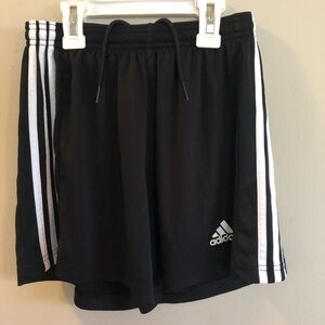 Adidas Women’s Aeroready Athletic Shorts - Black w/ stripes - Small - 3” inseam